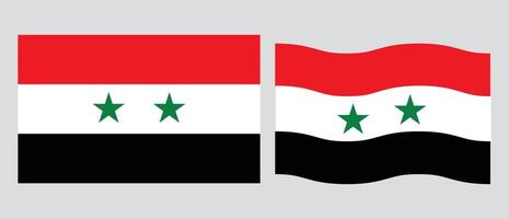 National flag of Syria. Palestine patriotic symbol with official colors. perfect design for web or mobile app. vector