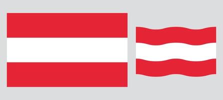 National flag of Austria. Austria patriotic symbol with official colors. perfect design for web or mobile app. vector