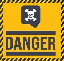 Bright and bold Danger Falling Objects poster with an alert icon, ideal for construction zones and industrial workplaces. vector