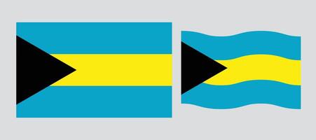National flag of Bahamas . Bahamas patriotic symbol with official colors. perfect design for web or mobile app. vector