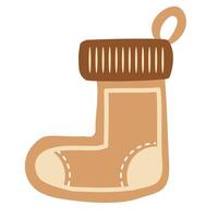 My cookie of sock wreath. Icon. vector