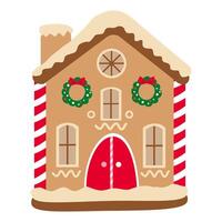 My cookie of gingerbread house. Icon symbol. vector