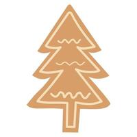 My Christmas tree in cookie style. Icon. vector