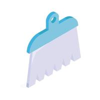 Look at this editable icon of scraper in isometric design style vector