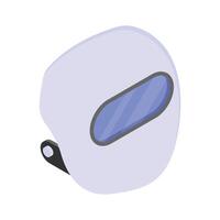 A protective welding mask for safety during welding tasks vector