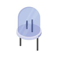 Efficient LED light bulb for eco friendly and durable lighting vector