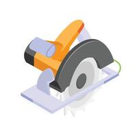 Get this amazing icon of circular saw in isometric style vector