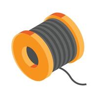 Take a look at this amazing icon of wiring spool in modern style vector