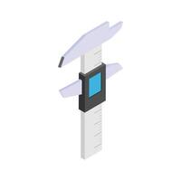 Get this amazing icon of digital caliper in trendy style vector