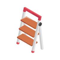 An amazing isometric icon of step ladder in modern style vector