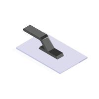 Perfectly designed plastering trowel isometric icon in modern style vector
