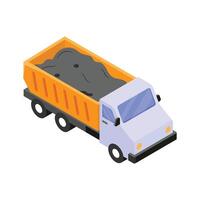 Get this amazing icon of dumper truck in modern style vector