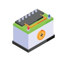 Take a look at this amazing icon of car battery vector