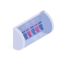 Trendy isometric icon of circuit breaker in modern style vector