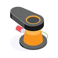 Visually appealing isometric icon of sanding machine in modern style vector