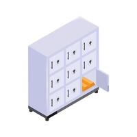 Get this amazing icon of bank locker in modern style vector
