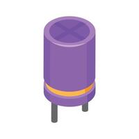 Take a look at this amazing icon of capacitor in modern style vector