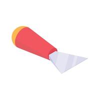 Look at this editable icon of scraper in isometric design style vector