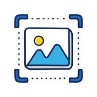 Picture icon isolated on white background for your web and mobile app design, Image logo concept vector