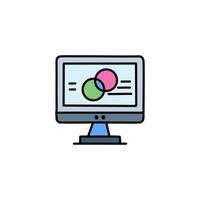 Graphic design in computer color icon illustration vector