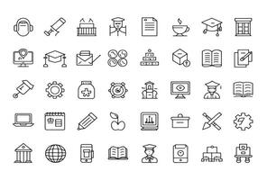 University course icon line art design vector
