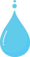Water drop icon isolated on white background vector