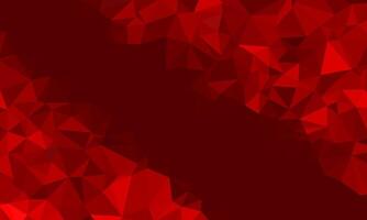 Abstract irregular polygon background in dark red color. triangle pattern design for decoration, banner, greeting, invitation, website, advertising, cover, backdrop vector