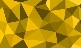 Flat polygonal background. Modern geometric triangle pattern design elements in dark yellow color vector