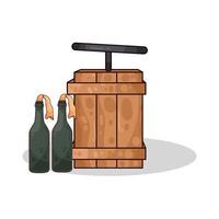molotov cocktail with detonator vector