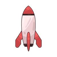 Illustration of rocket vector