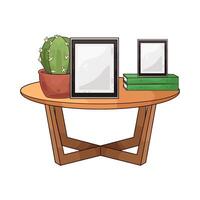 cactus and photo frame vector