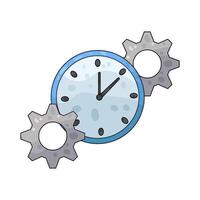 Illustration of clock vector