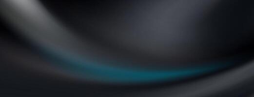 Abstract Dark Gradient Background Teal, Gray, and Black Swirl vector