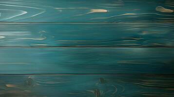 Vibrant teal wooden texture showcasing rich grain patterns and smooth finish for artistic backgrounds and design projects photo