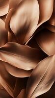 Close-up of beautifully textured bronze leaves creating an elegant and artistic composition photo