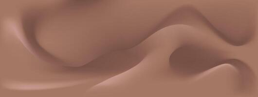 Mocha Mousse waves Fluid Blurred Gradient Background. Abstraction Modern Background for Poster, Landing Page Website. Demonstrating the colors of 2025 - Mocha Mousse. Mesh filling. illustration vector