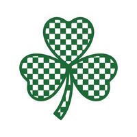Checkered Shamrock Symbol vector