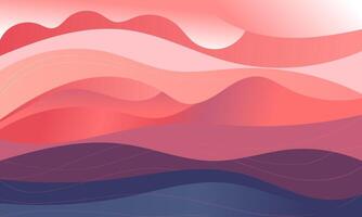 Abstract colorful 3d paper art illustration. Contrast colors. vector