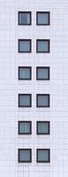 High image of facade with window panes photo