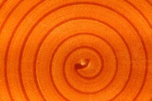 Orange varnish with spiral shape and saturated colors photo