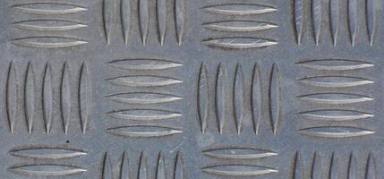 Orthographic shot of a reflecting metal sheet photo