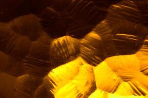 Macro shot of a lamp with irregular glass photo