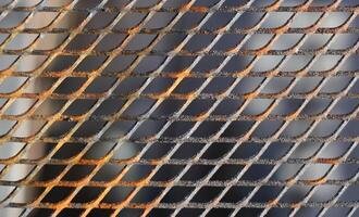 Close up of a slightly rusty cooking grate photo