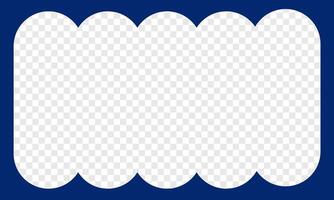 Blue background with paper frame vector