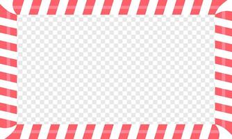 Xmas candy border frame. Empty text box vector