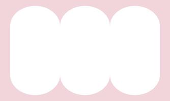 Pink Scalloped Rectangle Border. Waves Zigzag Frame. Empty text box vector