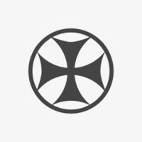 Bolnis Cross sign on white background vector