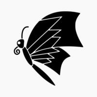 Design Illustration graphic of butterfly icon solid style. Suitable for anything related to animals vector