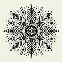 Snowflake Background with Christmas Pattern, Festive Background, Patterned Christmas Background. vector