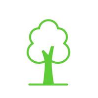 Eco tree icon. Isolated on white background. vector